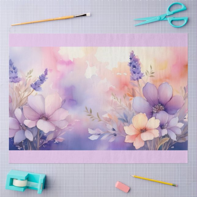 Ein Träumerisches Blumendesign #9 Seidenpapier (Basteln)