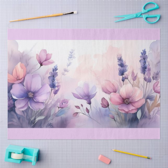 Ein traumhaftes Blumendesign #1 Seidenpapier (Basteln)