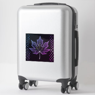 Ein Tree Leaf Design Elegante Gitterseiten 14"x14 Aufkleber