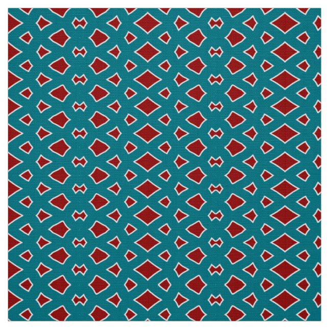 Ein trendiges Design aus grünen und maronen Stoffe (Muster)