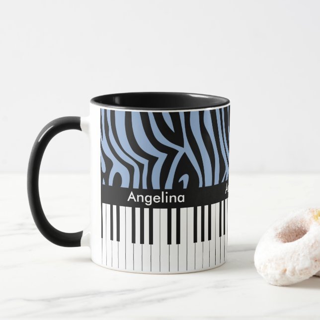 Ein trendiges und angesagtes Musikdesign mit Klavi Tasse (Mit Donut)