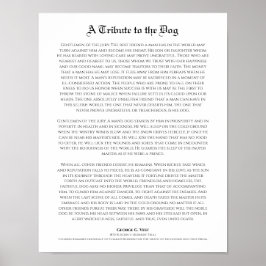 Ein Tribut an den Hund, den besten Freund des Mens Poster