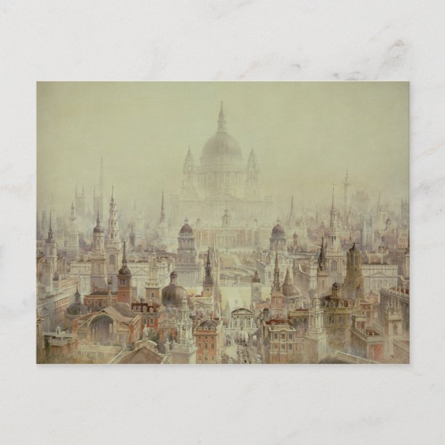 Ein Tribut an Sir Christopher Wren Postkarte (Vorderseite)