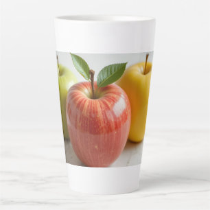 Ein Trio von Äpfeln Milchtasse
