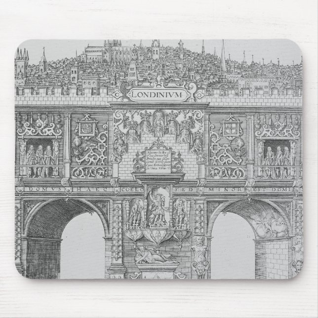Ein Triumphbogen, graviert von William Kip, 1604 Mousepad (Vorne)