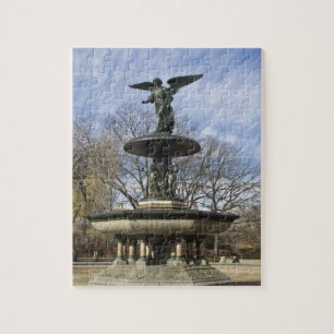Ein trockener Winter Bethesda Brunnen im Central P Puzzle