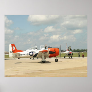 Ein trojanisches Pferd T-28. Poster