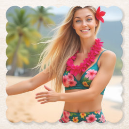 Ein tropischer Moment: Helenas Hula-Tanz Untersetzer