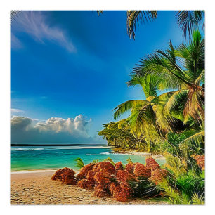Ein tropisches Paradies. Poster