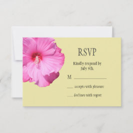 Ein tropisches UAWG (gelb) RSVP Karte
