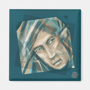 Ein trotziger grüner Elf Magnet