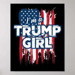 Ein Trump-Girl Trump-Pro-Präsident Donald Trump un Poster