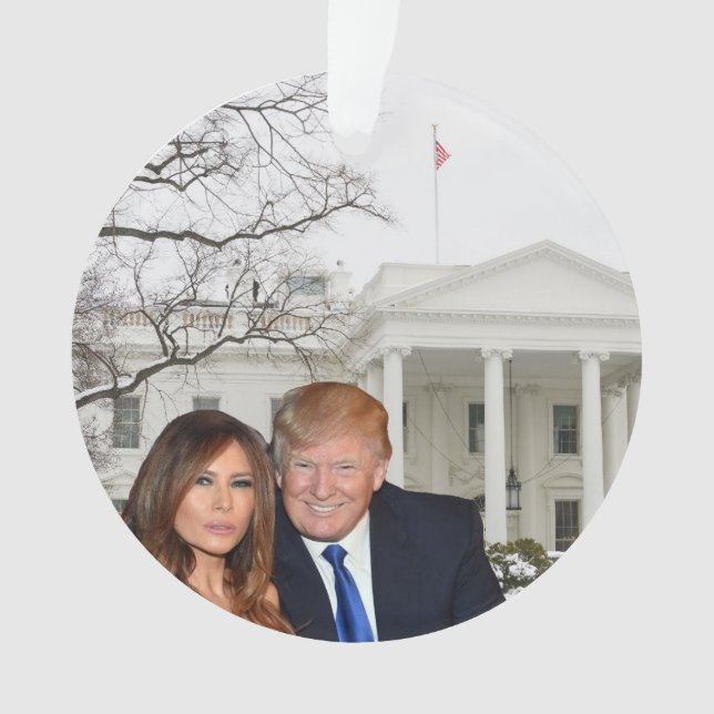 Ein Trump-Weihnachten: Donald und Melania Ornament (Vorderseite)