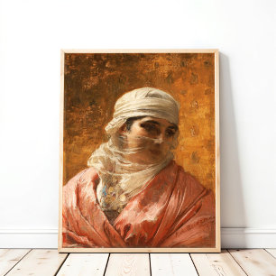 Ein Tscherkesse von Frederick Arthur Bridgman, Kun Poster