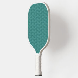 Ein türkises Pickleball-Paddel mit einem strukturi Pickleball Schläger