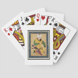 Ein turkoman-oder Mongole-Leiter, der einen Pfeil, Spielkarten
