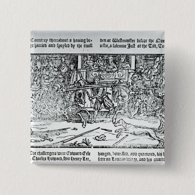 Ein turnierendes Turnier Button (Vorderseite)