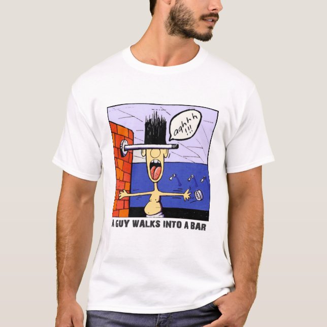 EIN TYP GEHT IN EINEN BAR T - Shirt (Vorderseite)