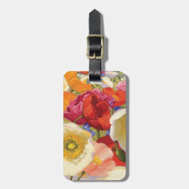 Ein Überfluss an den Blumen Gepäckanhänger (Vorderseite vertikal)