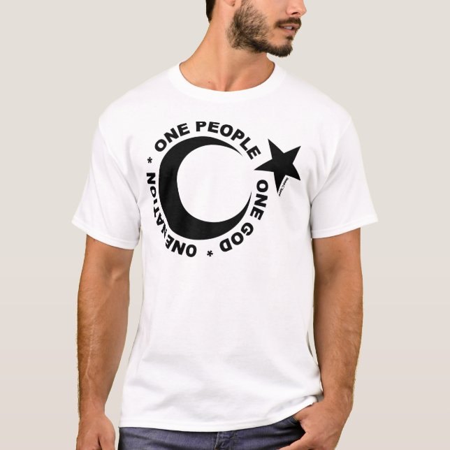 Ein Ummah Star & Crescent T-Shirt (Vorderseite)