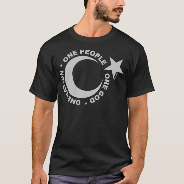 Ein Ummah Star & Crescent T-Shirt (Vorderseite)