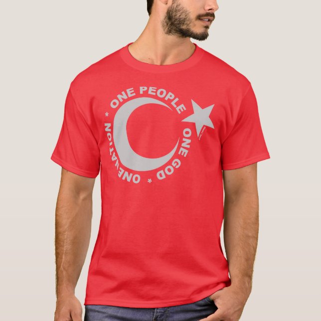 Ein Ummah Star & Crescent T-Shirt (Vorderseite)