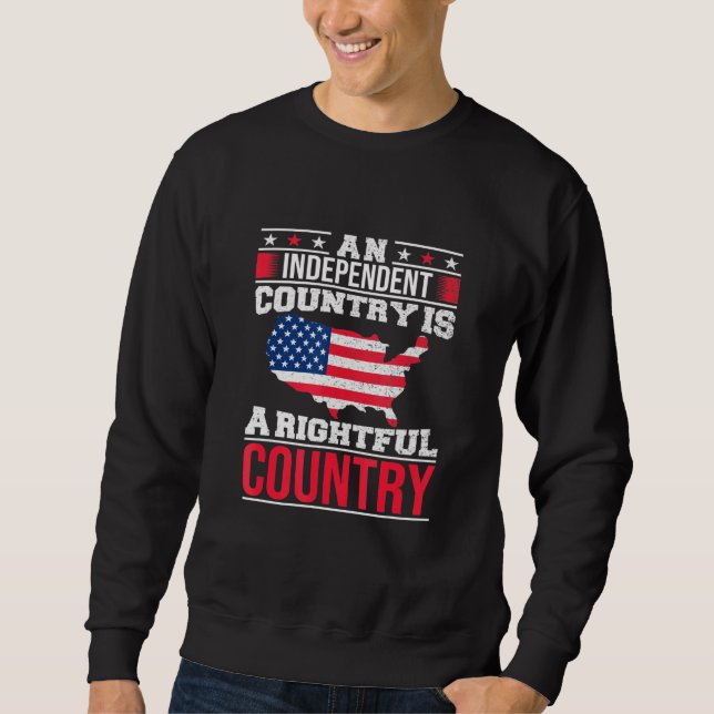 Ein unabhängiges Land ist ein richtiger US-Champio Sweatshirt (Vorderseite)