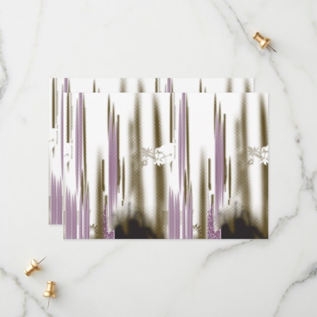 Ein unberührter See inmitten schneebedeckter Berge Save The Date (Vorderseite/Rückseite Beispiel)