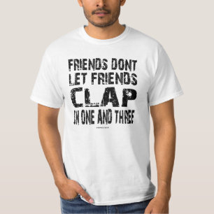 Ein und drei T-Shirt