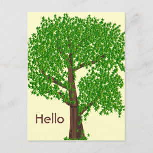 Ein ungerade Baum Postkarte