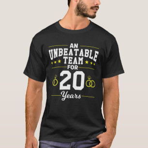 Ein unschlagbares Team Für 20 Jahre Hochzeitsgesch T-Shirt