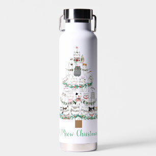 Ein unterschwelliger Weihnachtskatzenbaum Trinkflasche