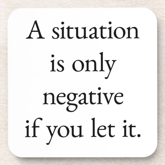 Ein Untersetzer aus festem Kunststoff (Vorderseite)