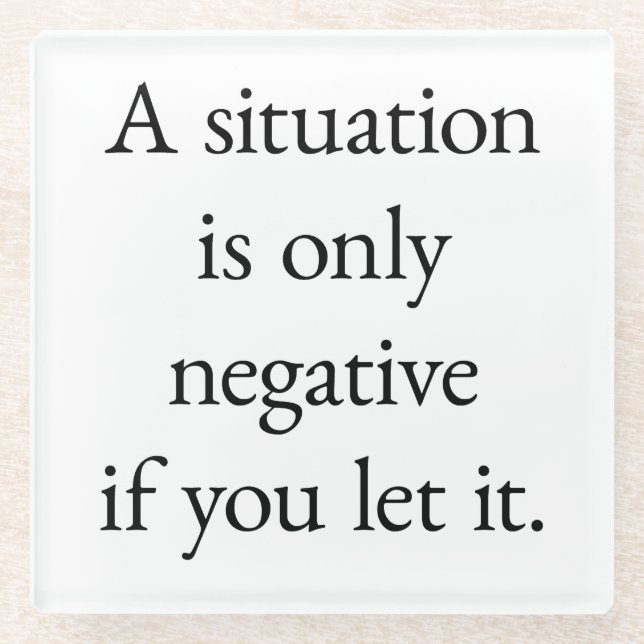 Ein Untersetzer aus Glas (Vorderseite)