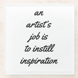 Ein Untersetzer aus Kunstglas