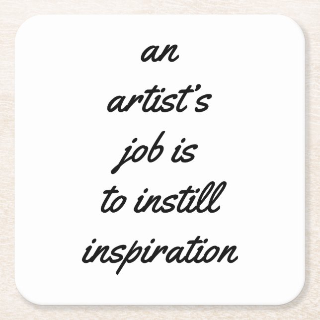 Ein Untersetzer für Künstlerarbeit (Vorderseite)