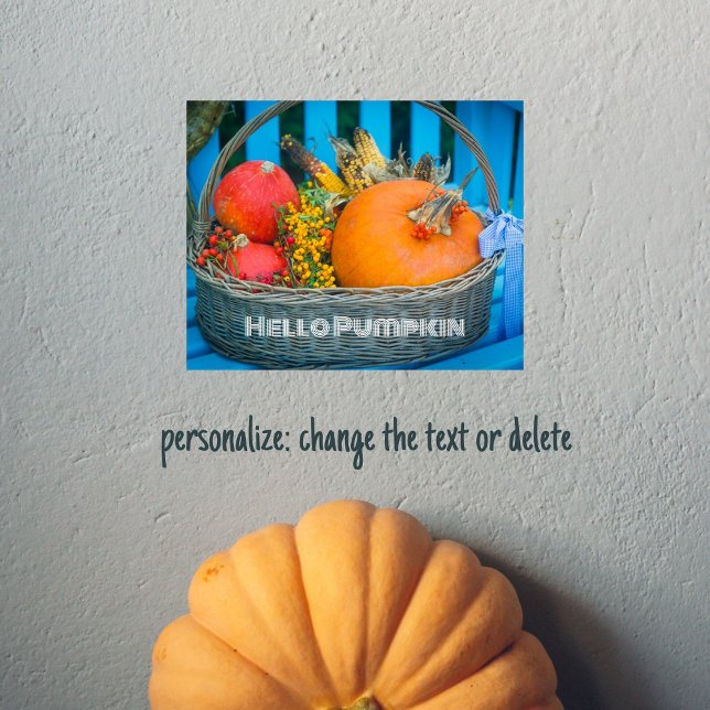 Ein Urlaubskorb mit Kürbis Poster (Von Creator hochgeladen)