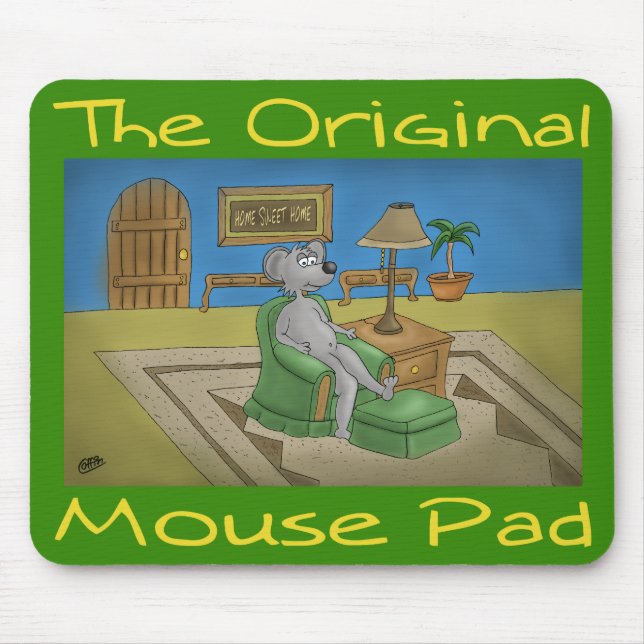 Ein ursprüngliches Mausunterlage-Grün Mousepad (Vorne)
