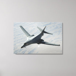 Ein US-LuftwaffeB-1B Lancer auf einer Leinwanddruck