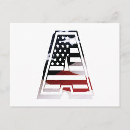 Ein US-Skriptfab cool Postkarte