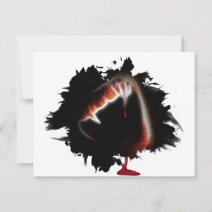 Ein Vampir-Kuss-des-Todes-Halloweenparty Einladung