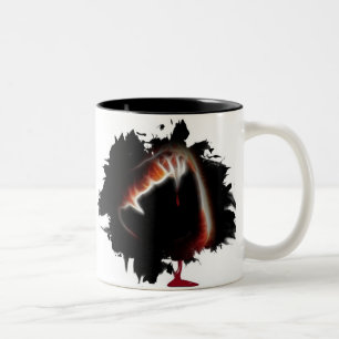 Ein Vampirkuss des Todes Zweifarbige Tasse