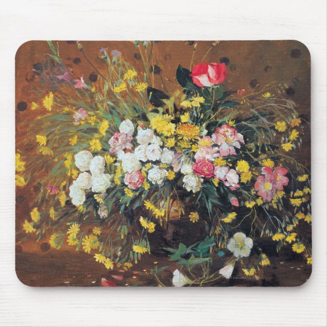 Ein Vase Blumen Mousepad (Vorne)