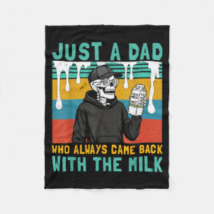 Ein Vater, der am Vatertag mit der Milch zurückkam Fleecedecke