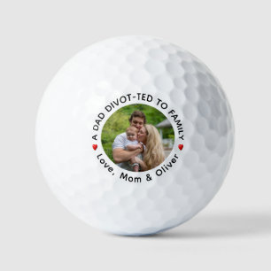 Ein Vater, der in Personalisierte Golfbälle für Fa