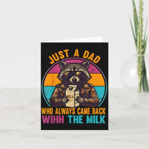 Ein Vater, der mit der Milch zurückgekommen ist Va Karte