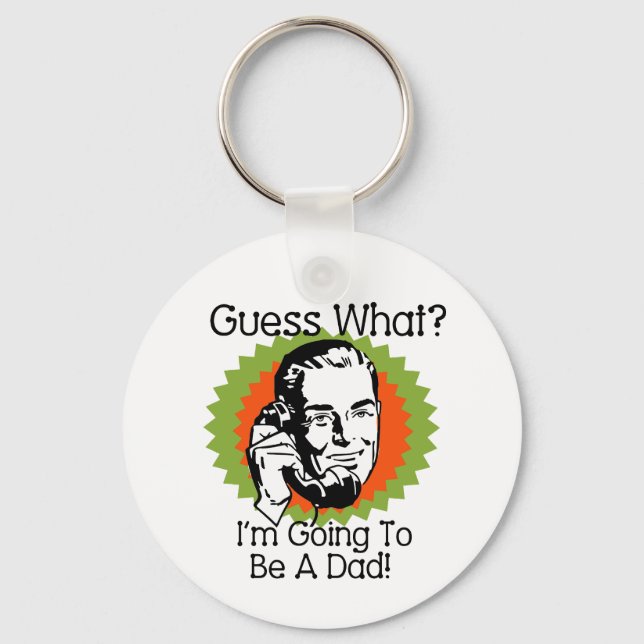 Ein Vater Orange Green Schlüsselanhänger (Vorderseite)