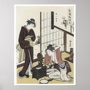 Ein Vergleich von Charmen, Kiyonaga, 1780er Poster