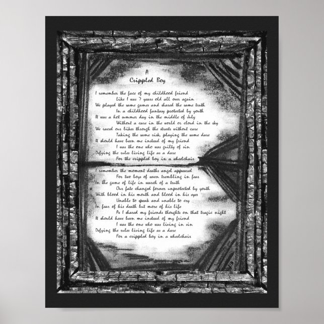 Ein verkrüppelter Junge Poster (Vorne)
