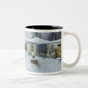 Ein verlassenes Herrenhaus Zweifarbige Tasse